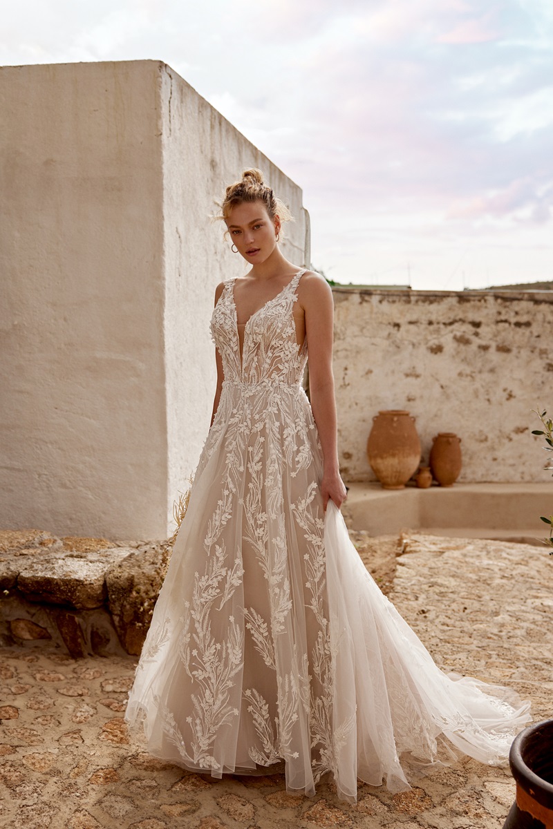 Wedding dress by Ellis Bridals, style Gabriella front