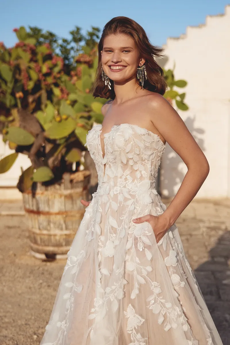 Wedding dress by Lillian West, style 66398 FC