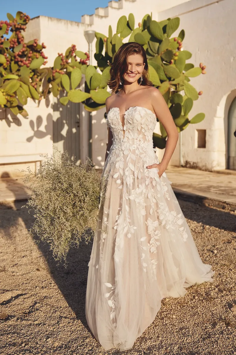 Wedding dress by Lillian West, style 66398 FF