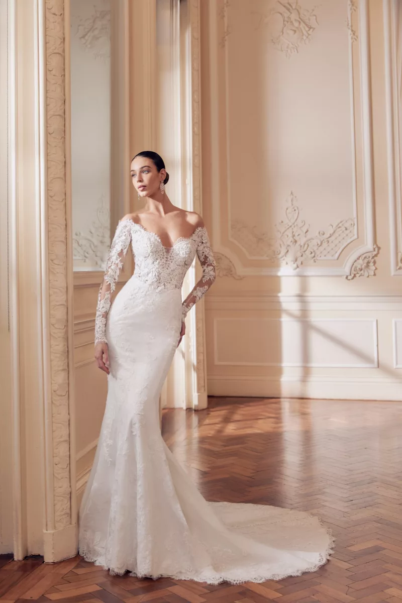 Wedding dress by Ellis Bridals, style Juliette Front