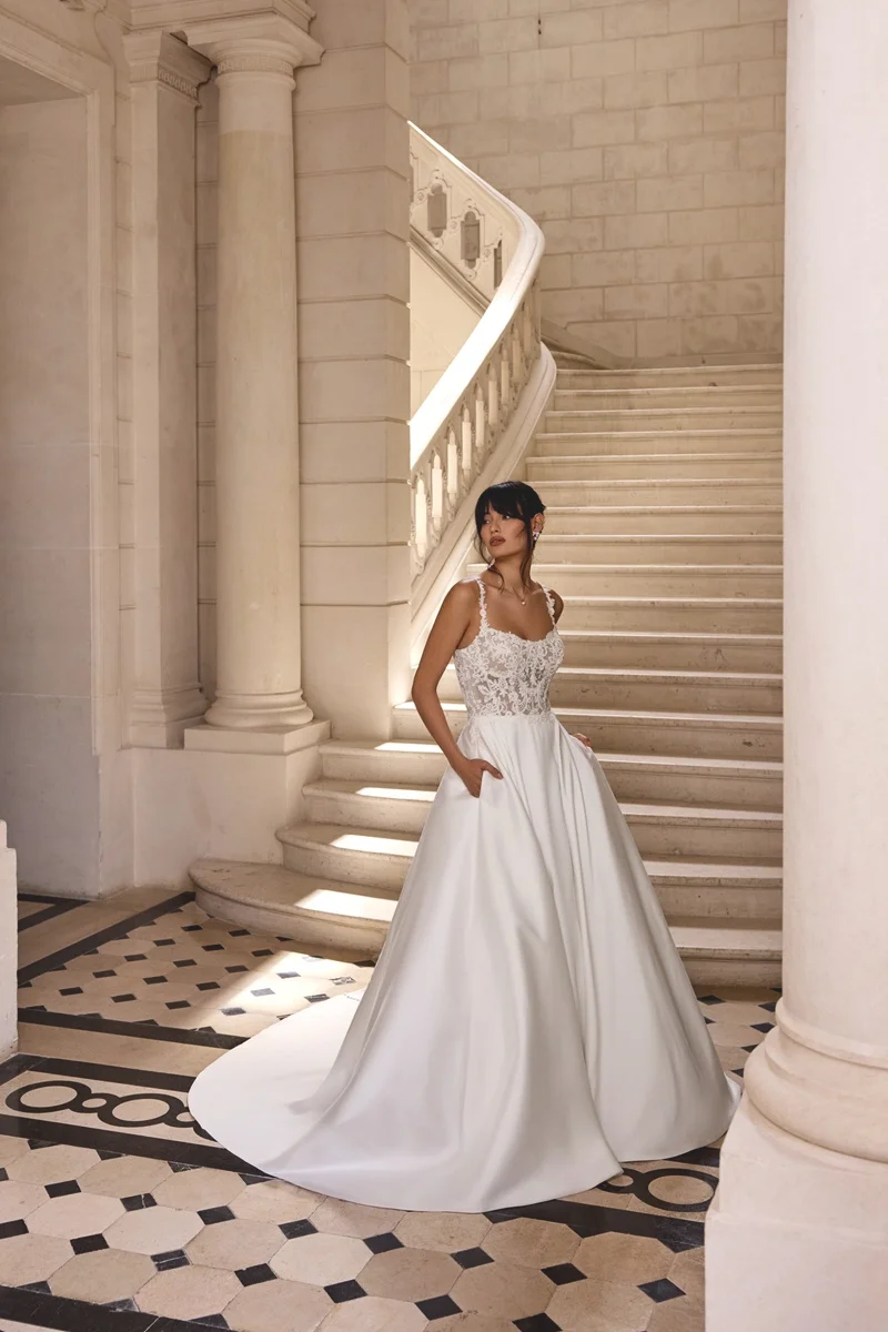 Wedding dress by Ellis Bridals, style Daphne front