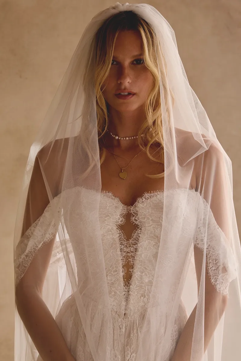 Wedding dress by Lillian West, style 66401 front